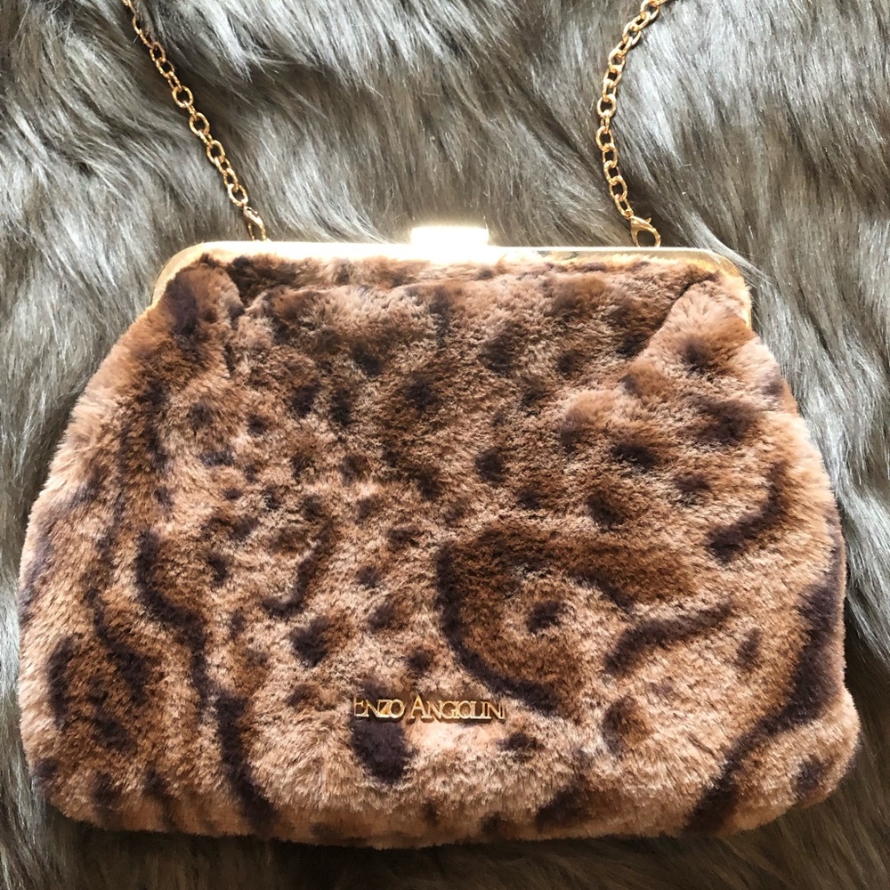 leopard print purse